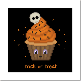 Halloween Cupcake (Orange) Posters and Art